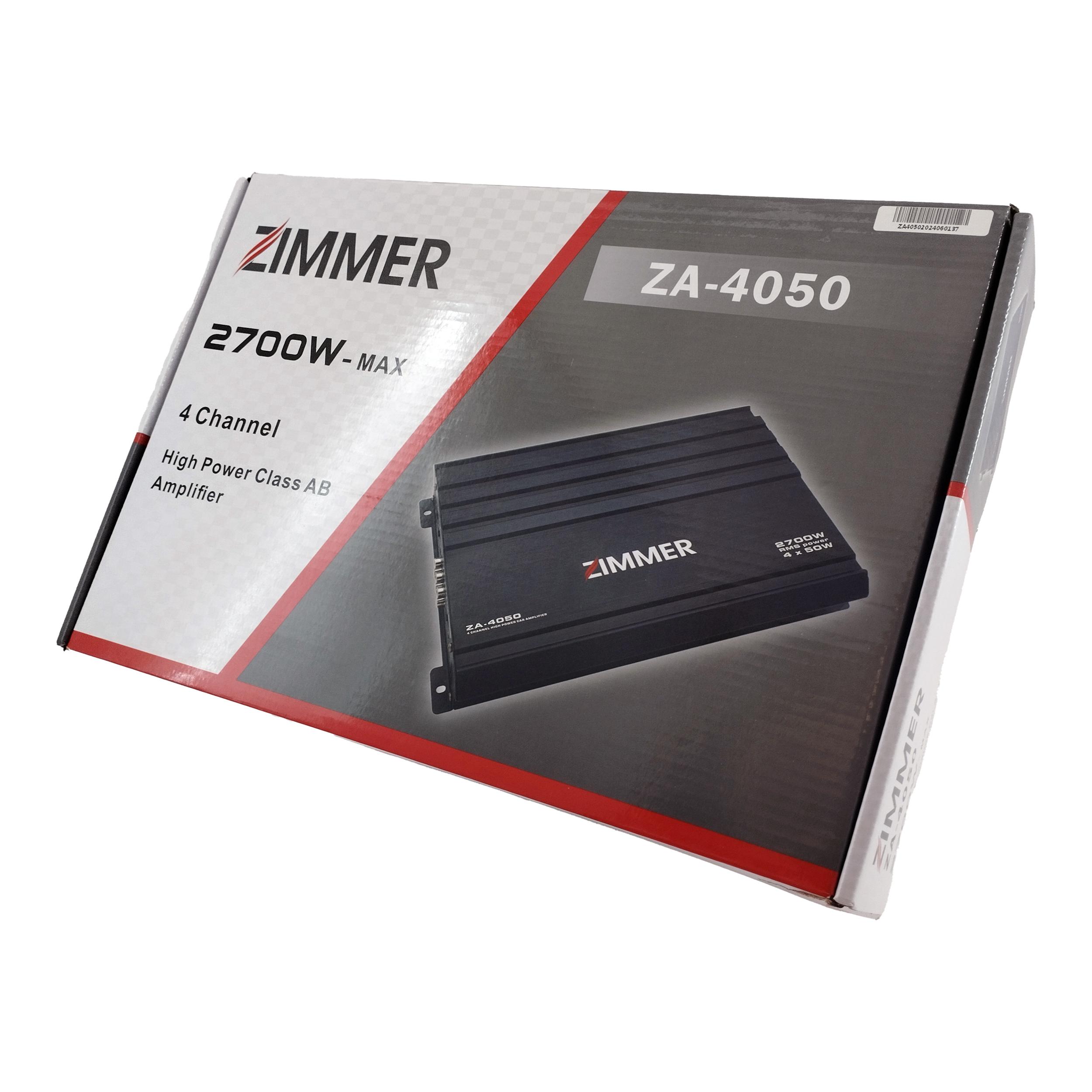 آمپلی فایر خودرو 4 کانال زیمر مدل ZA-4050